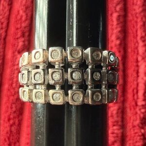Sterling Silver Geometric Ring